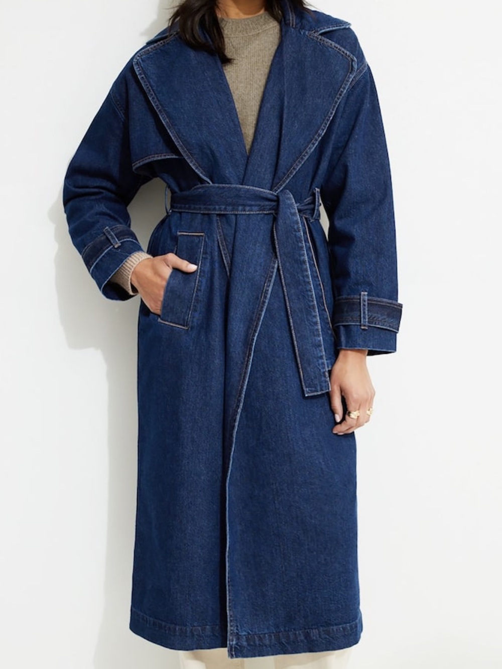 Denim Trench Coat